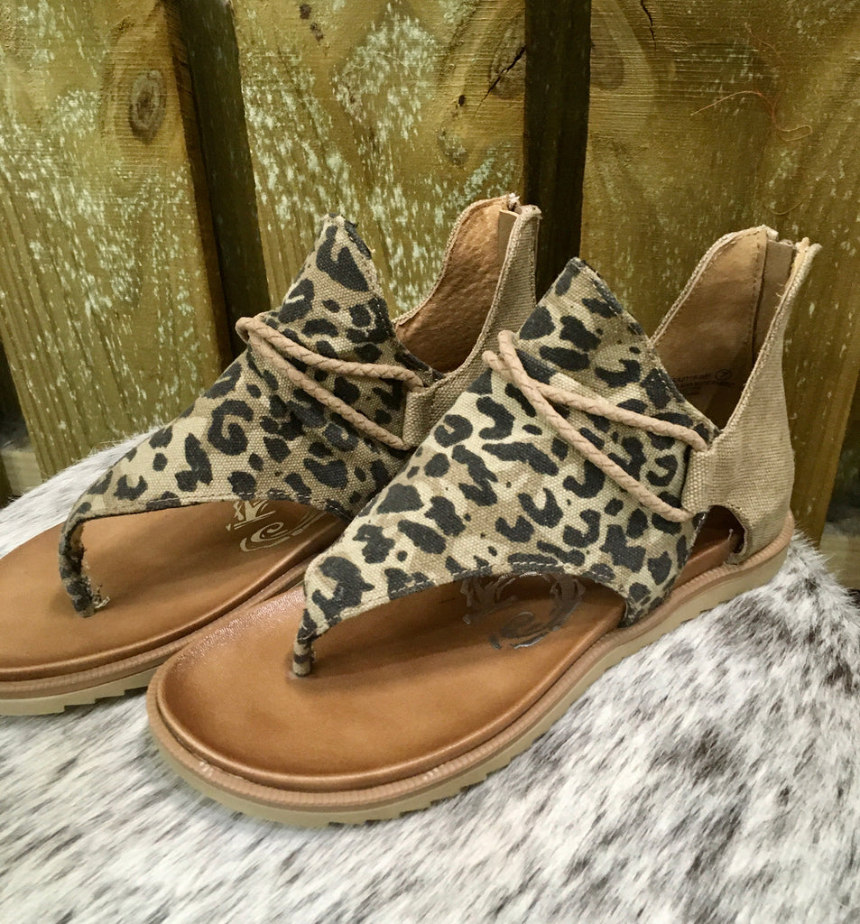 Very G Tan Leopard Sandals